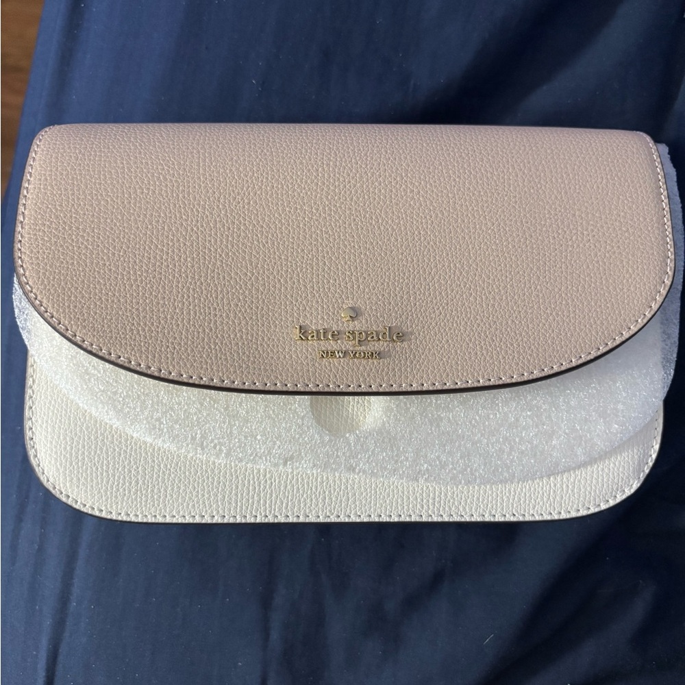Kate Spade Tan Leather Clutch